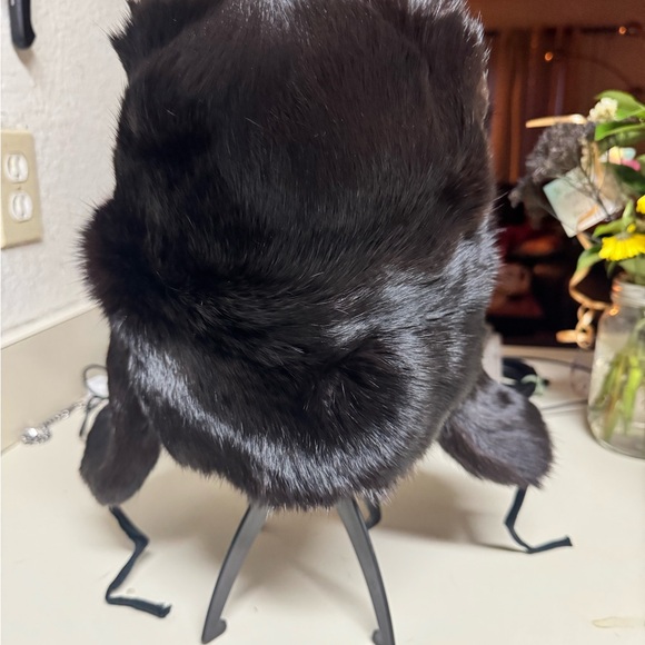 Vintage genuine Soviet-era Ushanka fur hat main image 9